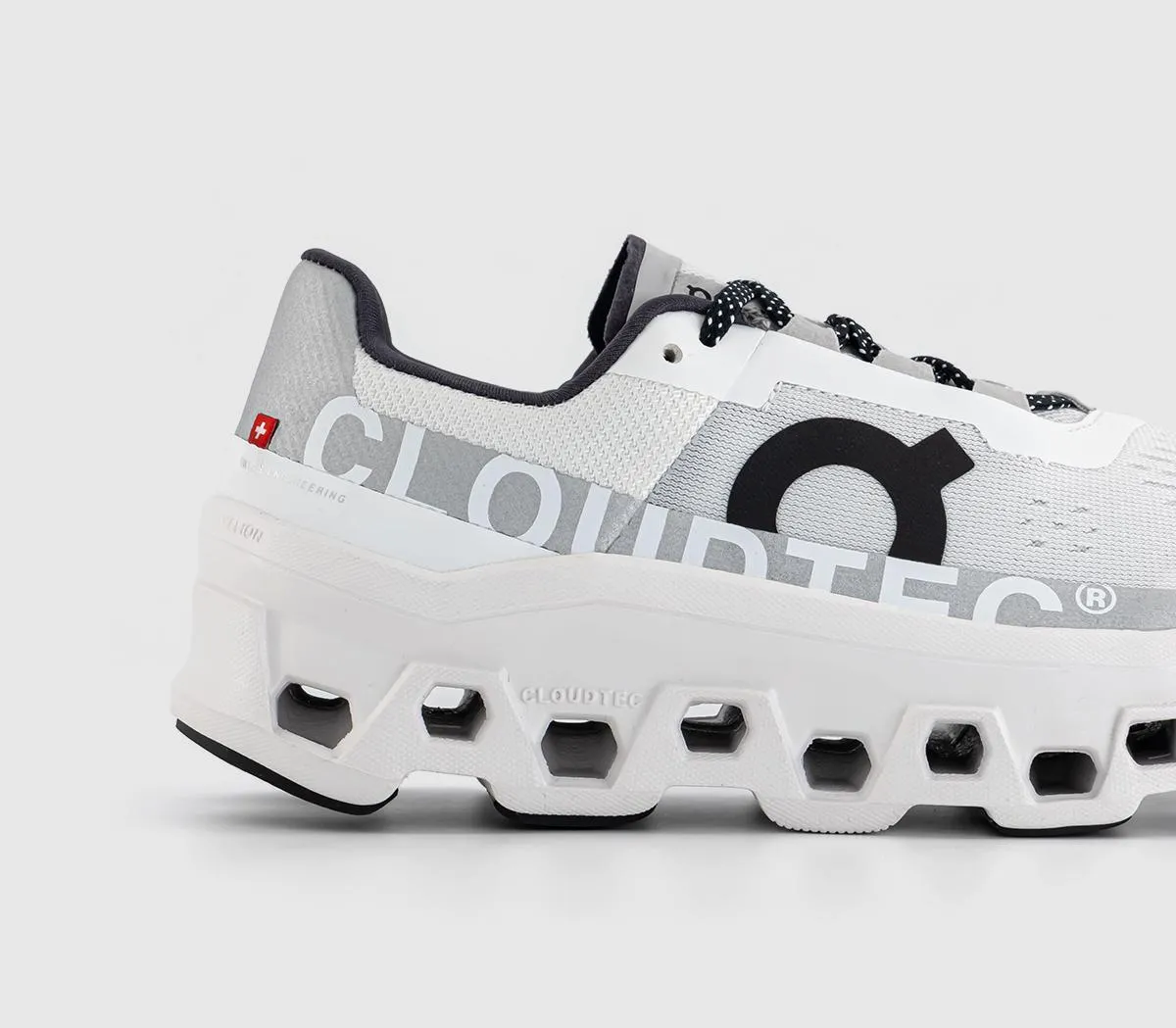 On Running Cloudmonster Trainers All White