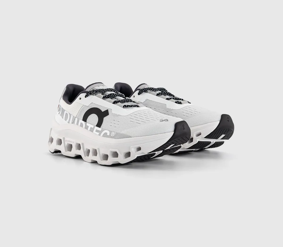 On Running Cloudmonster Trainers All White