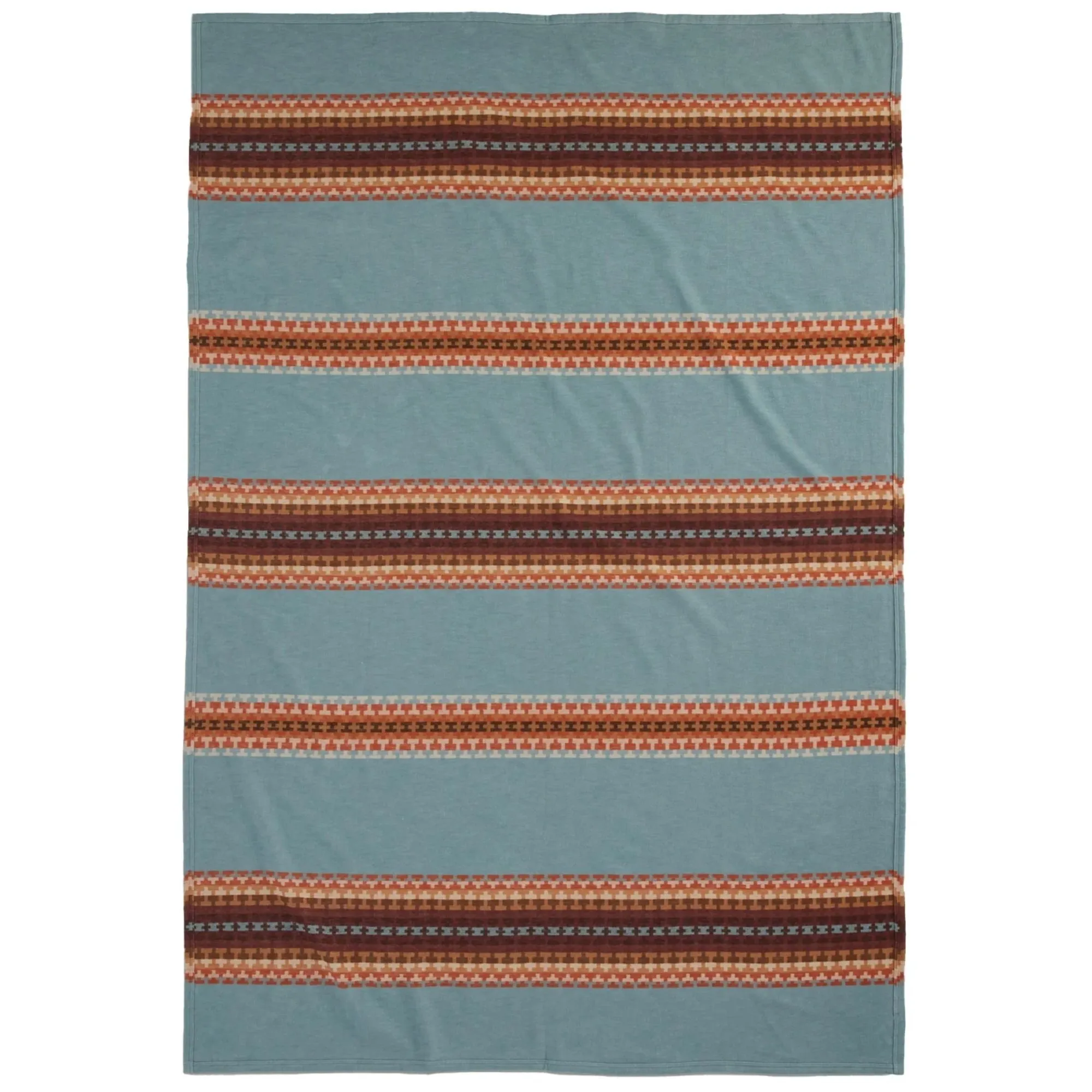 Organic Cotton Jacquard Twin Blanket - Luna Mesa Shale