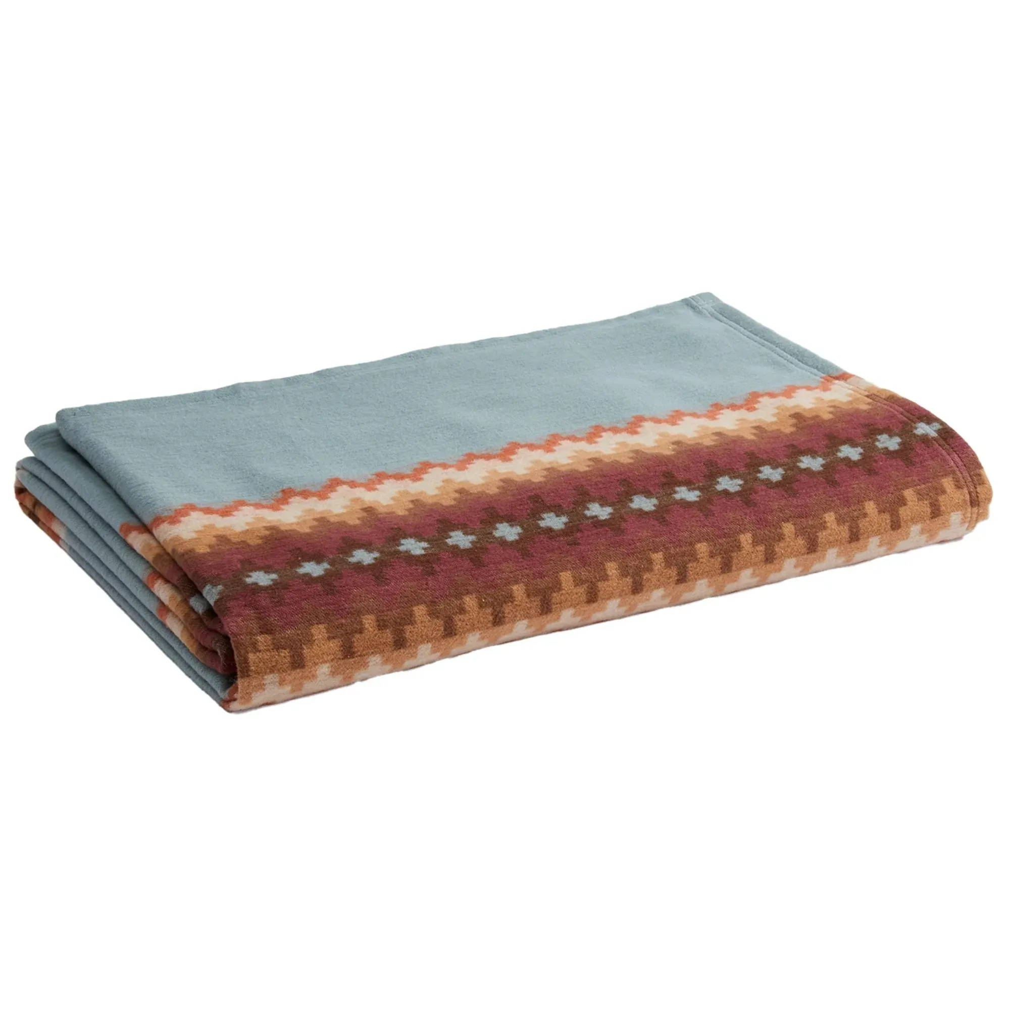 Organic Cotton Jacquard Twin Blanket - Luna Mesa Shale