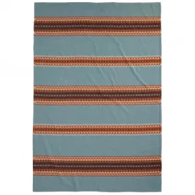 Organic Cotton Jacquard Twin Blanket - Luna Mesa Shale