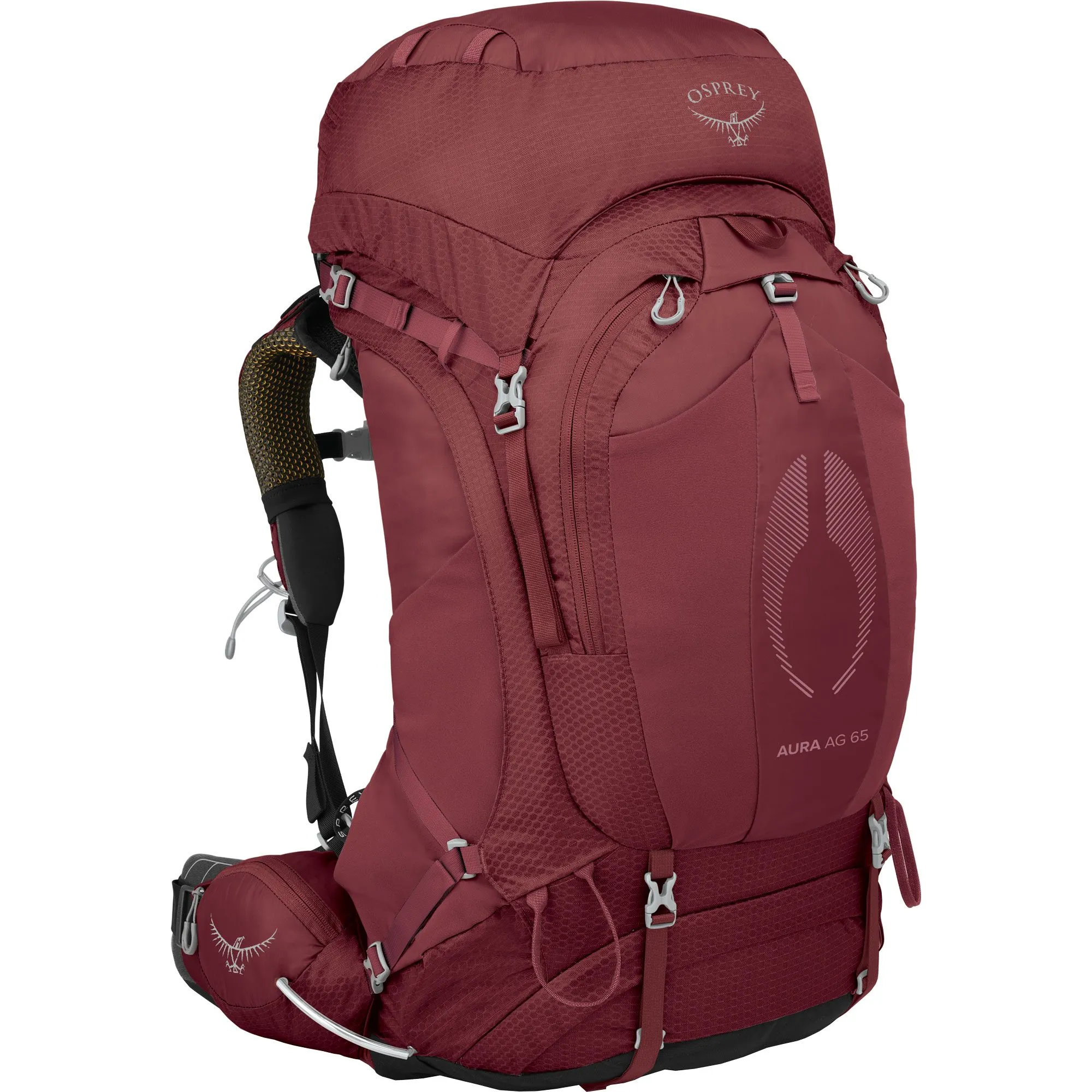 Osprey - Aura AG 65l Trekking Backpack Women berry sorbet red