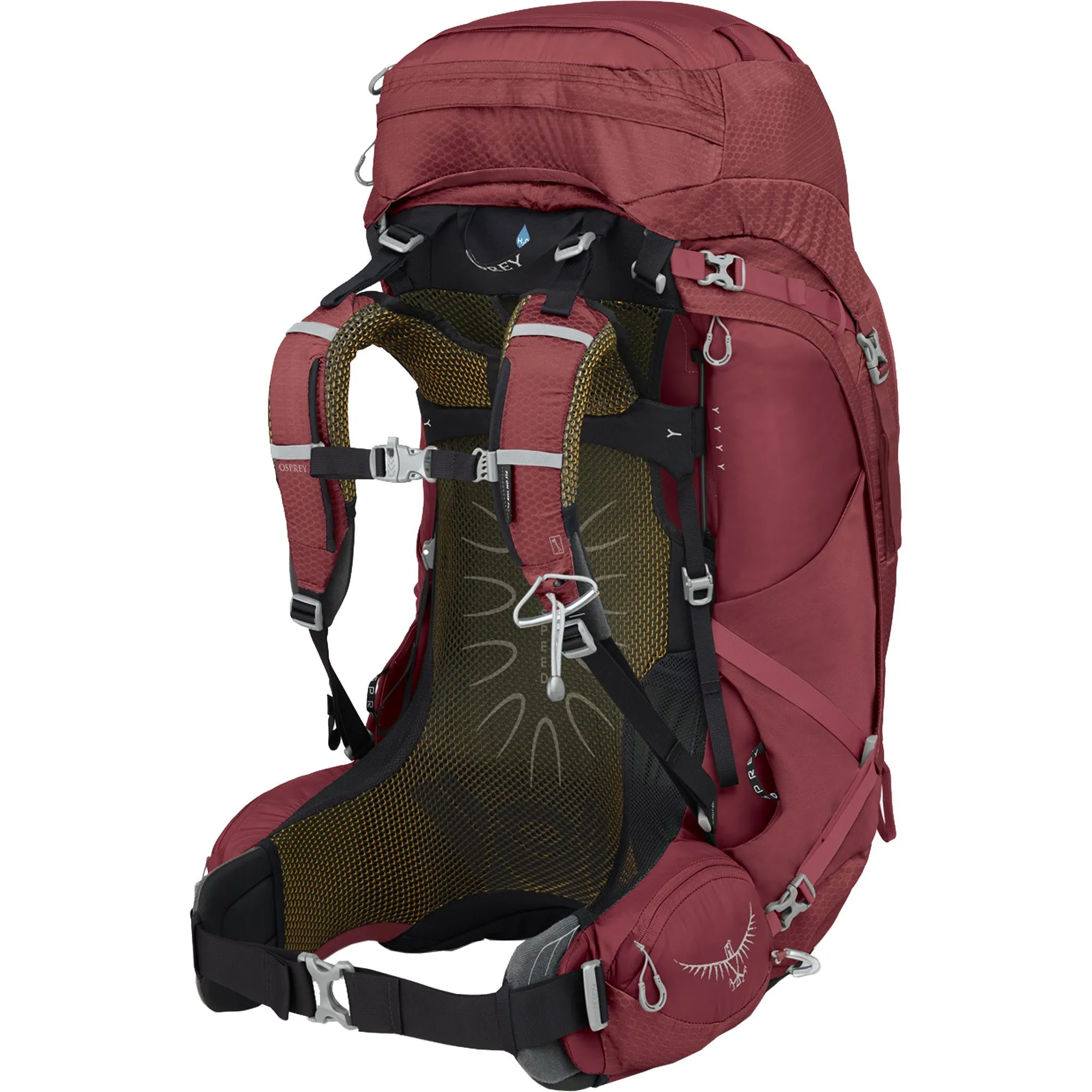 Osprey - Aura AG 65l Trekking Backpack Women berry sorbet red