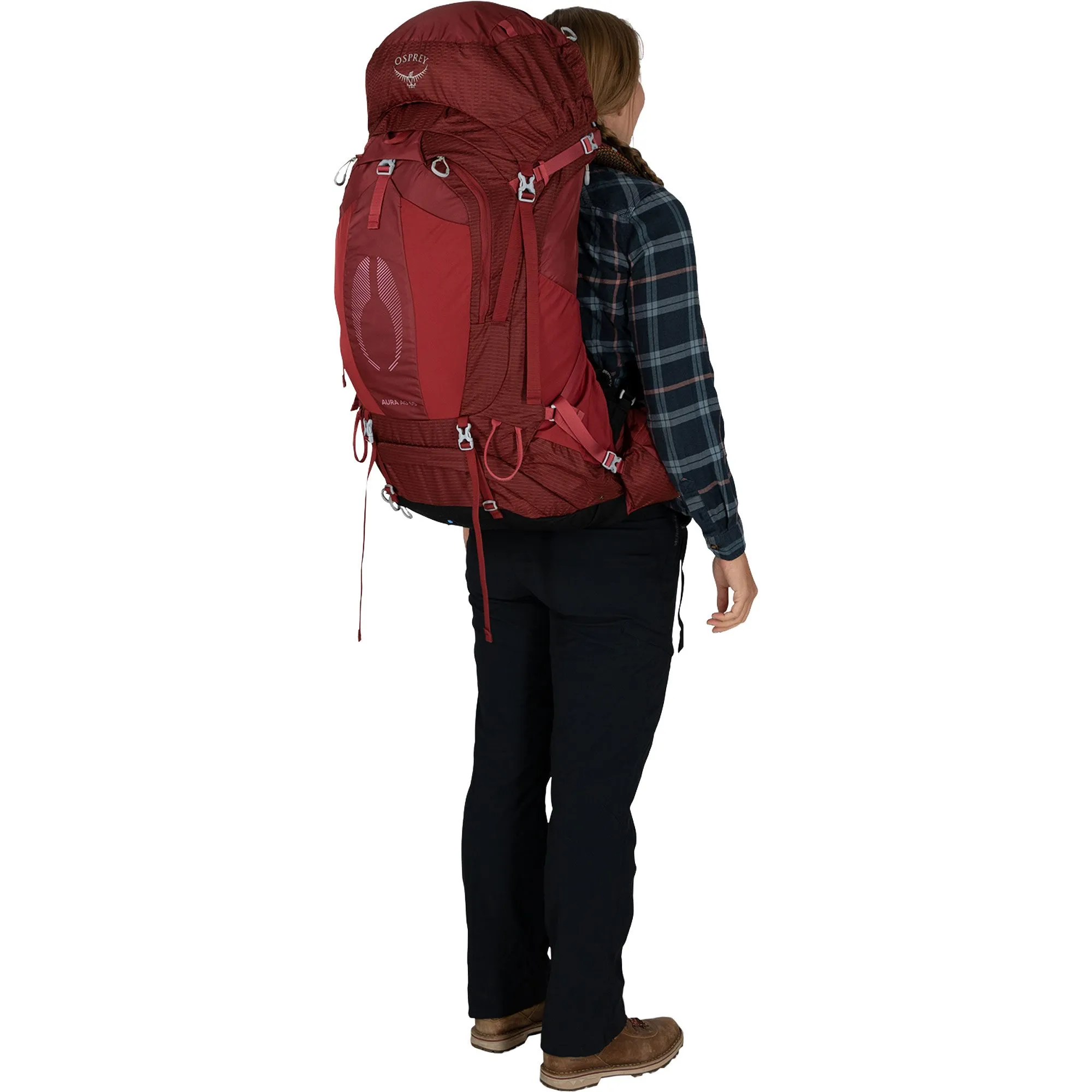 Osprey - Aura AG 65l Trekking Backpack Women berry sorbet red