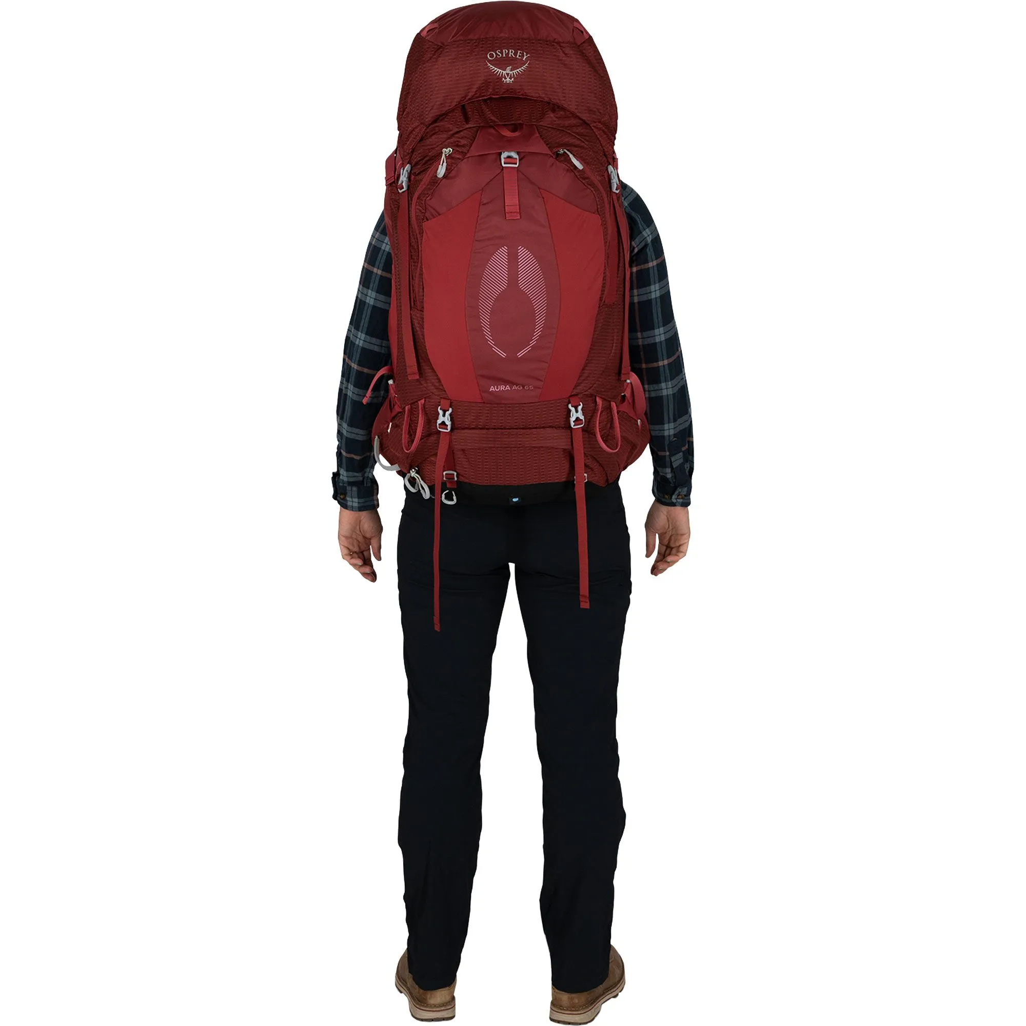 Osprey - Aura AG 65l Trekking Backpack Women berry sorbet red