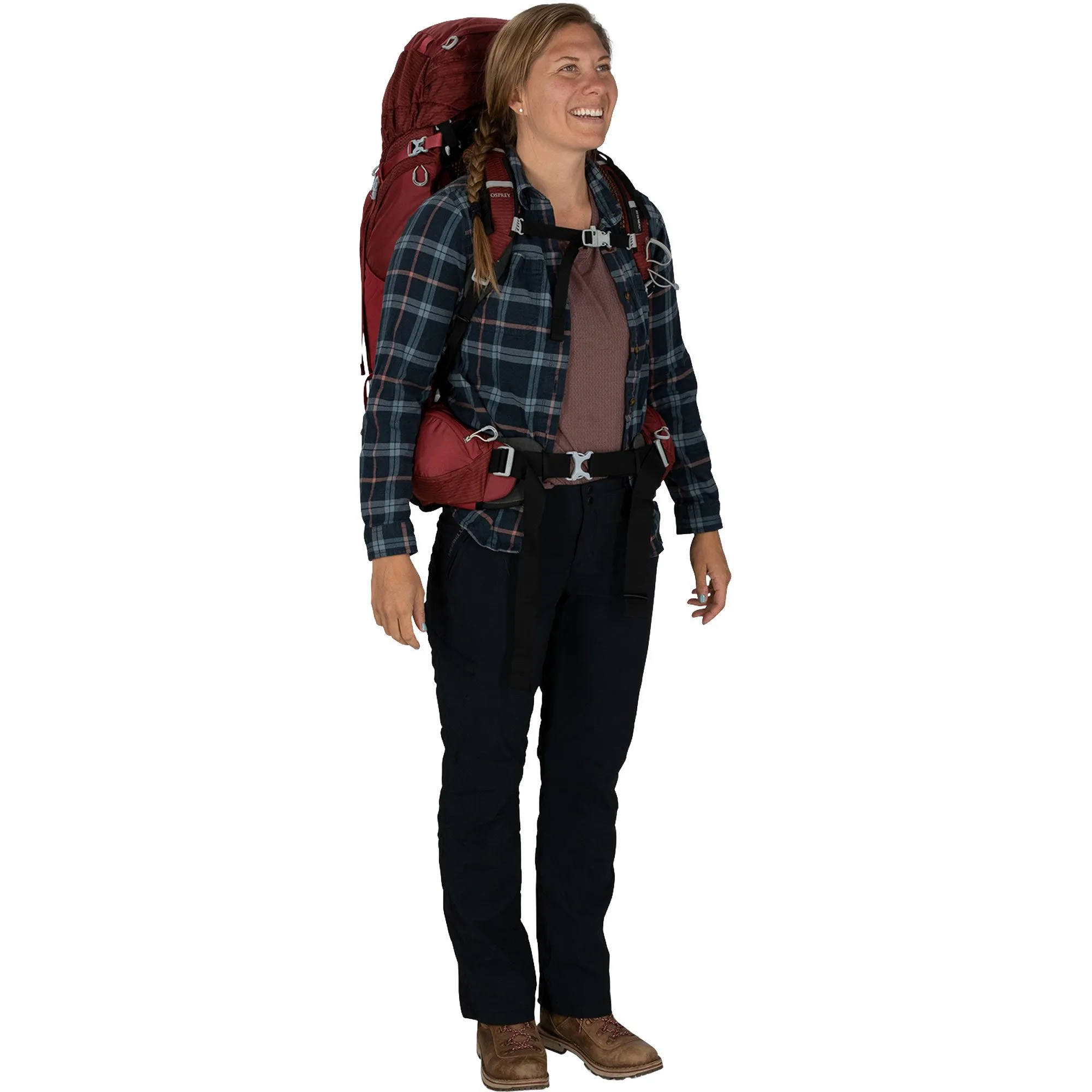 Osprey - Aura AG 65l Trekking Backpack Women berry sorbet red