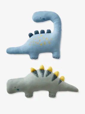 Pack of 2 Cushions, Little Dino Theme - blue