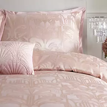 Pallazo Deco Blush Jacquard Duvet Cover Set by Kaleidoscope | Kaleidoscope