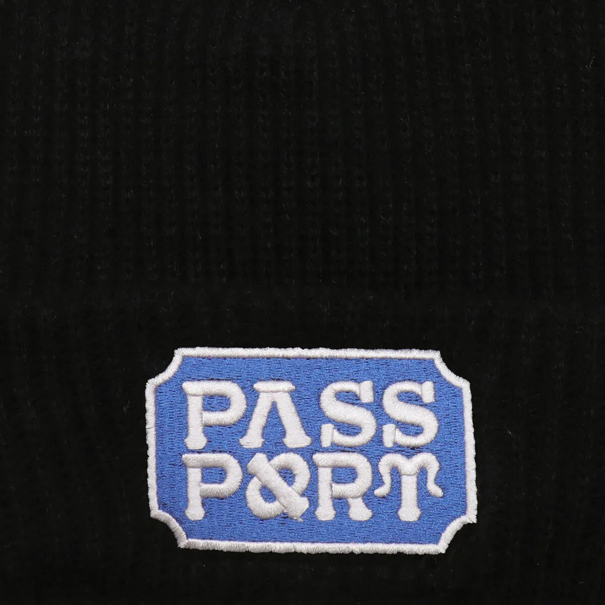 PASS~PORT SKATEBOARDS YEARBOOK LOGO BEANIE BLACK