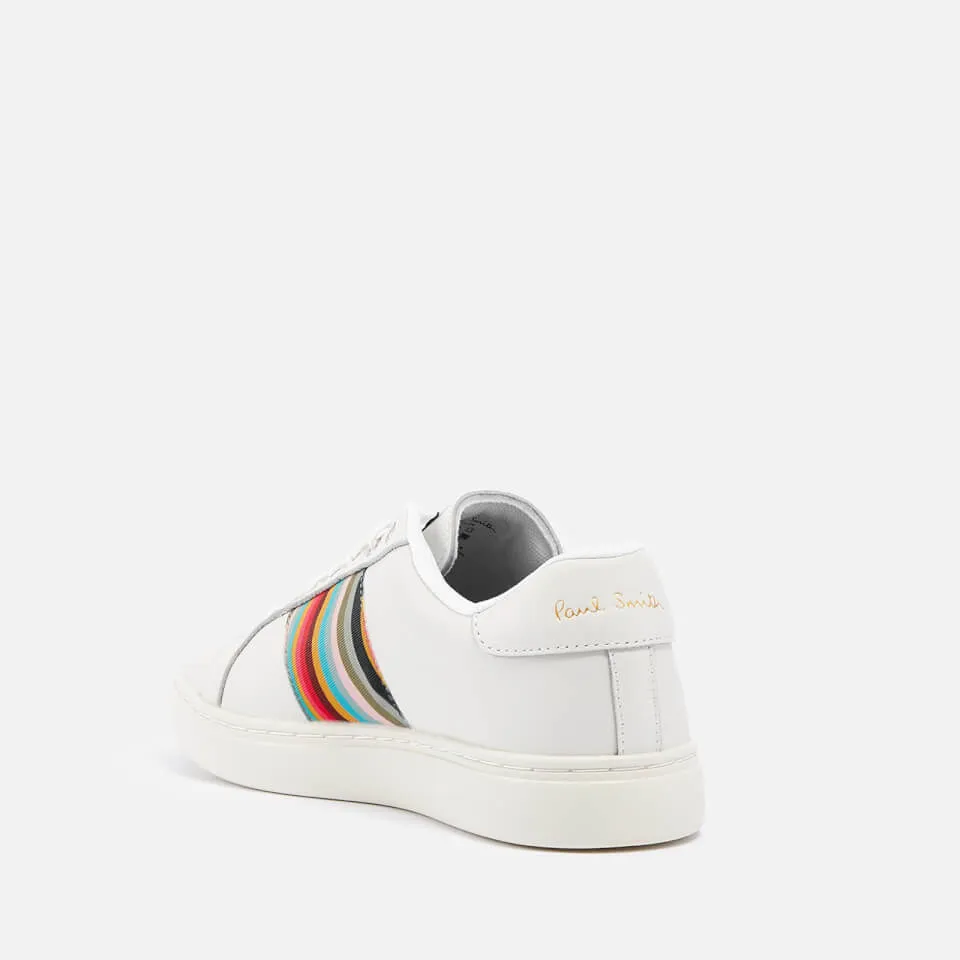 Paul Smith Lapin Grosgrain-Trimmed Leather Trainers - UK 3 | Coggles