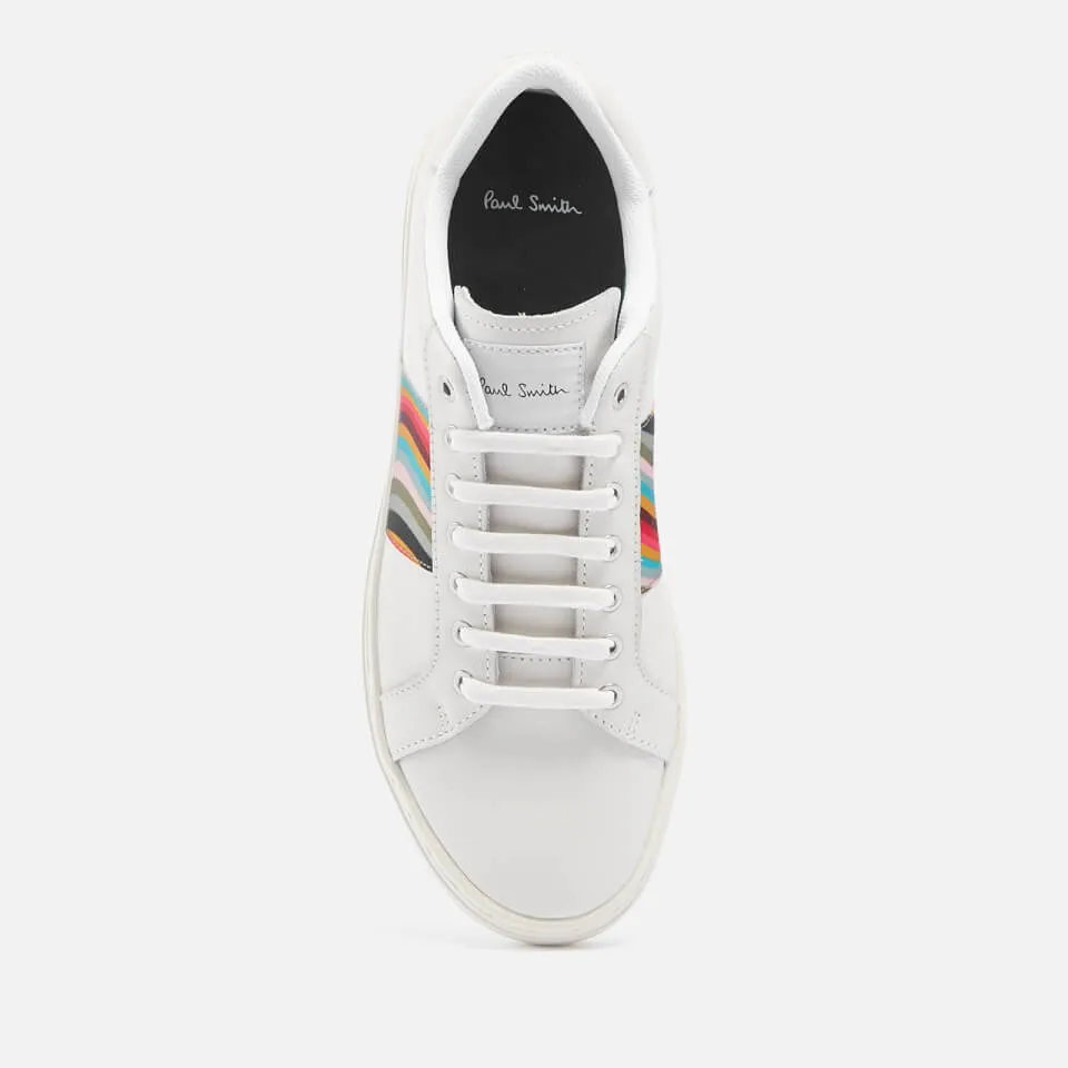 Paul Smith Lapin Grosgrain-Trimmed Leather Trainers - UK 3 | Coggles