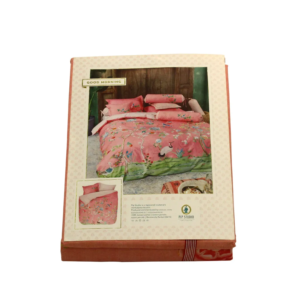 Pip Studio Good Morning Duvet Cover Set Pink Size 240X220 Cm