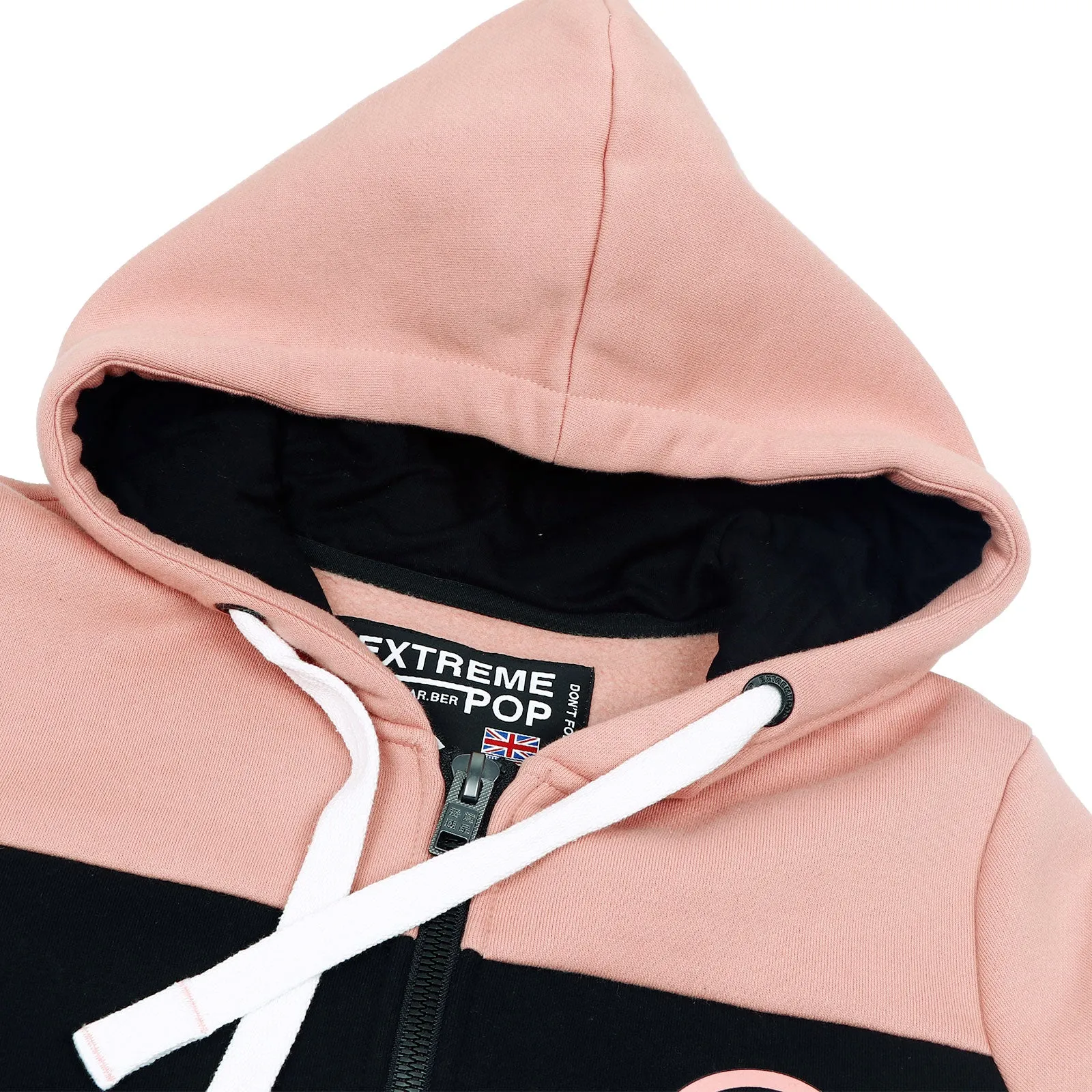 Pop Band Zip-up Hoodie - Pink