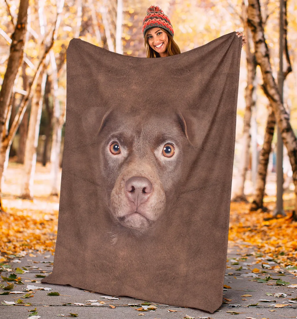 Premium Blanket Patterdale Terrier Face Hair