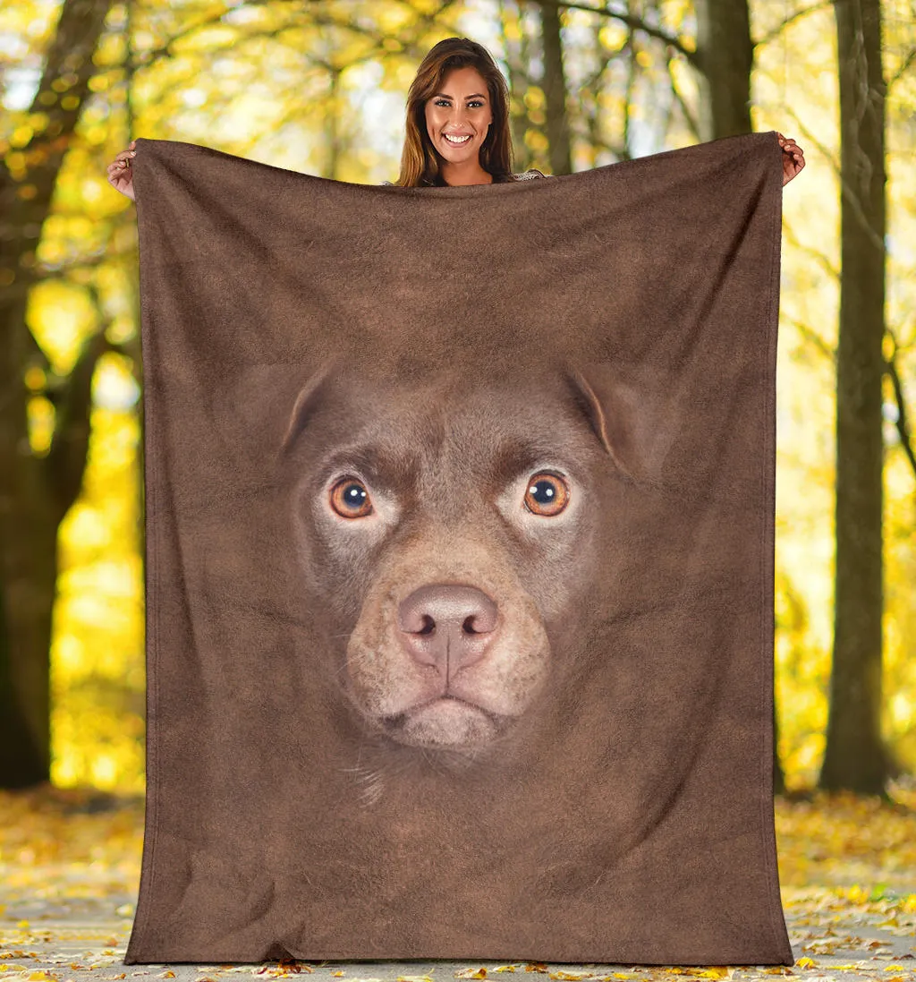 Premium Blanket Patterdale Terrier Face Hair