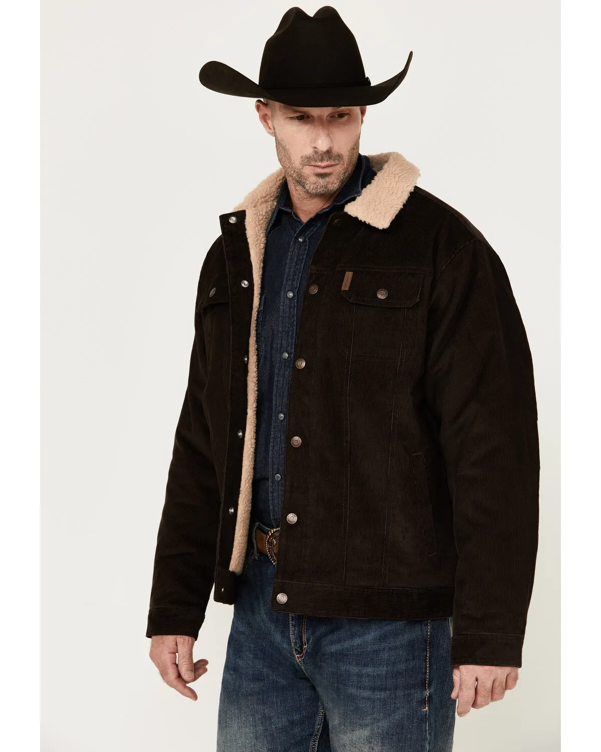 Product Name:  Cinch Men's Cord Sherpa Lined Snap Heavy Jacket