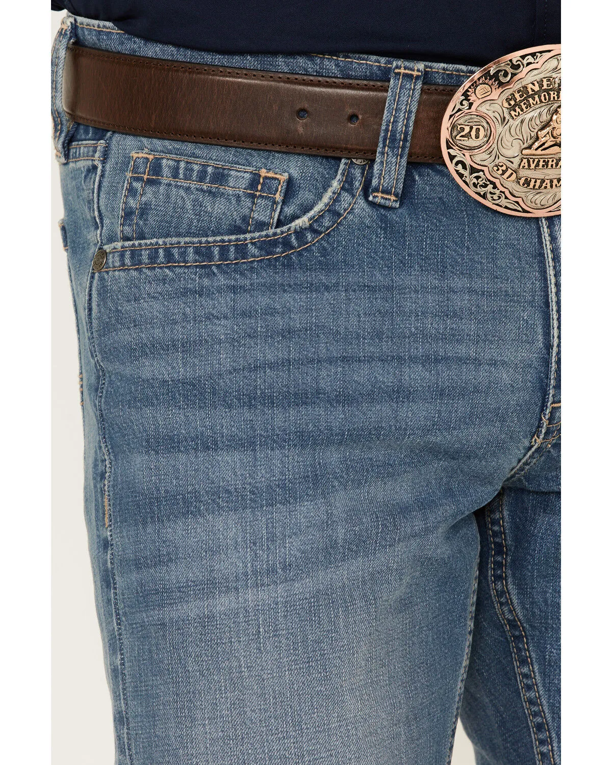 Product Name:  Cody James Men's Roughstock Medium Wash Slim Straight Rigid Denim Jeans