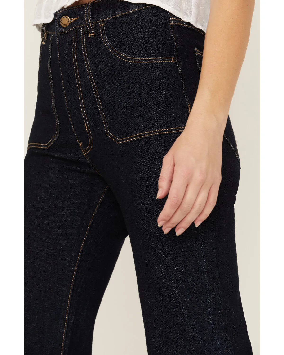 Product Name:  Rolla's Women's Eastcoast Dark Wash High Rise Flare Jeans