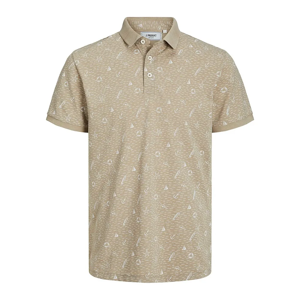 Produkt Ditsy Print Polo Shirt