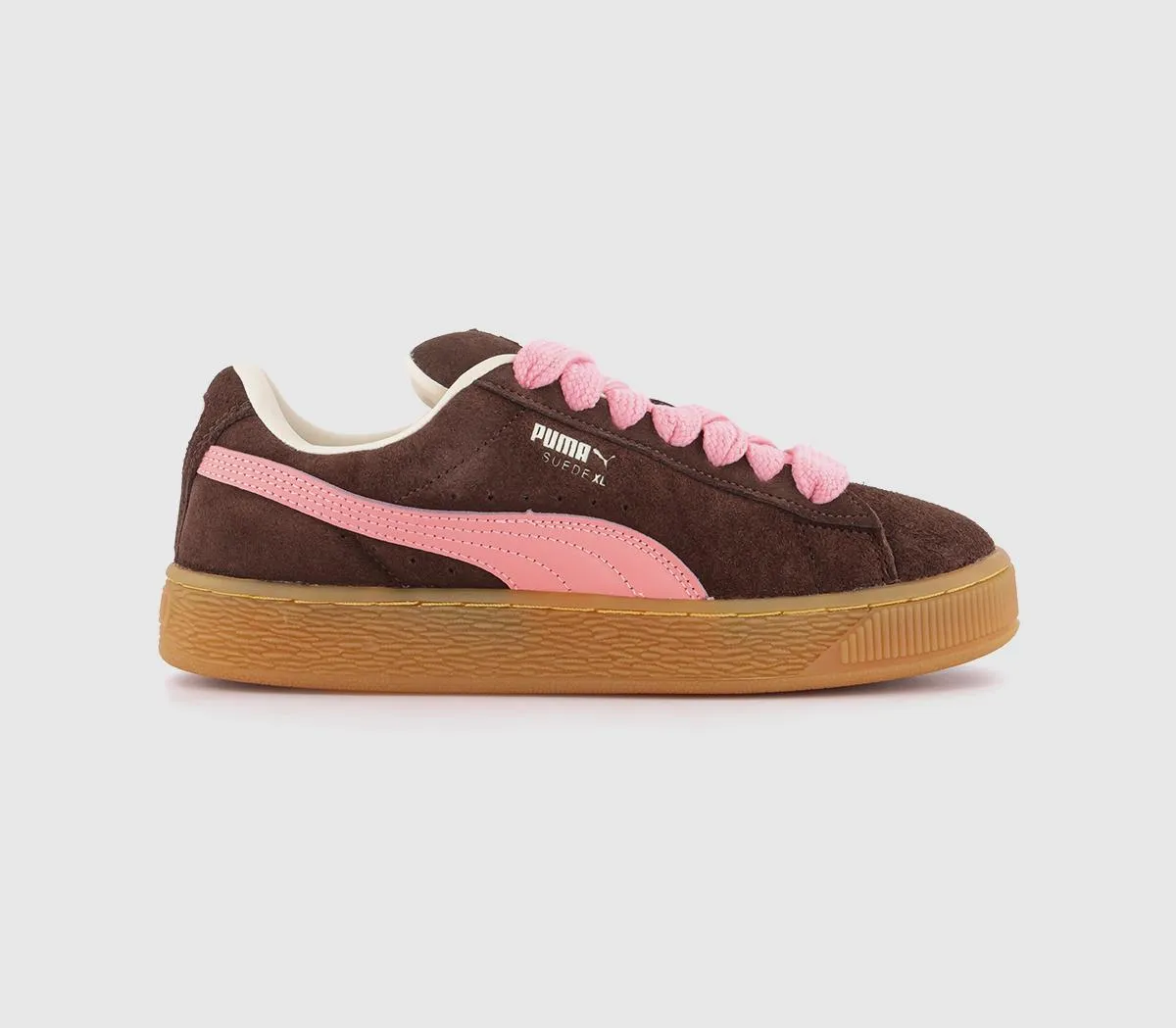 PUMA Suede XL Trainers  Chestnut Brown Peach Smoothie