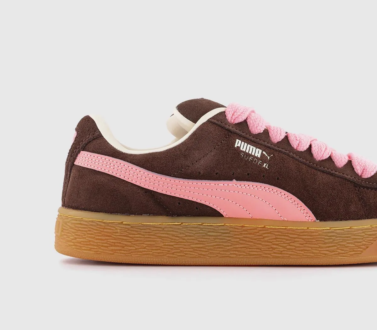 PUMA Suede XL Trainers  Chestnut Brown Peach Smoothie