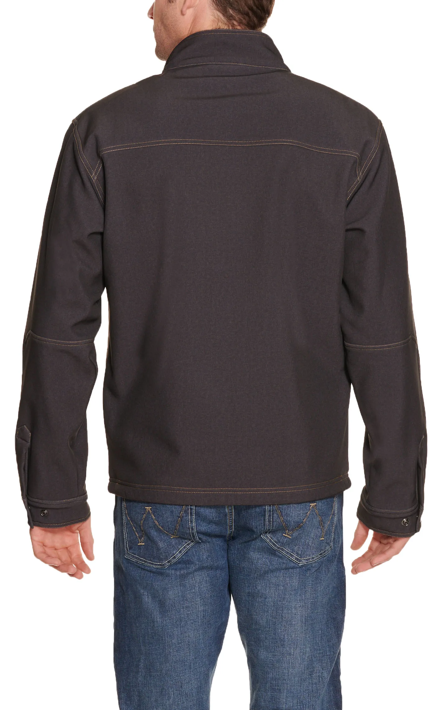 Rafter C Men's Dark Grey Bonded Jacket - Big & Tall