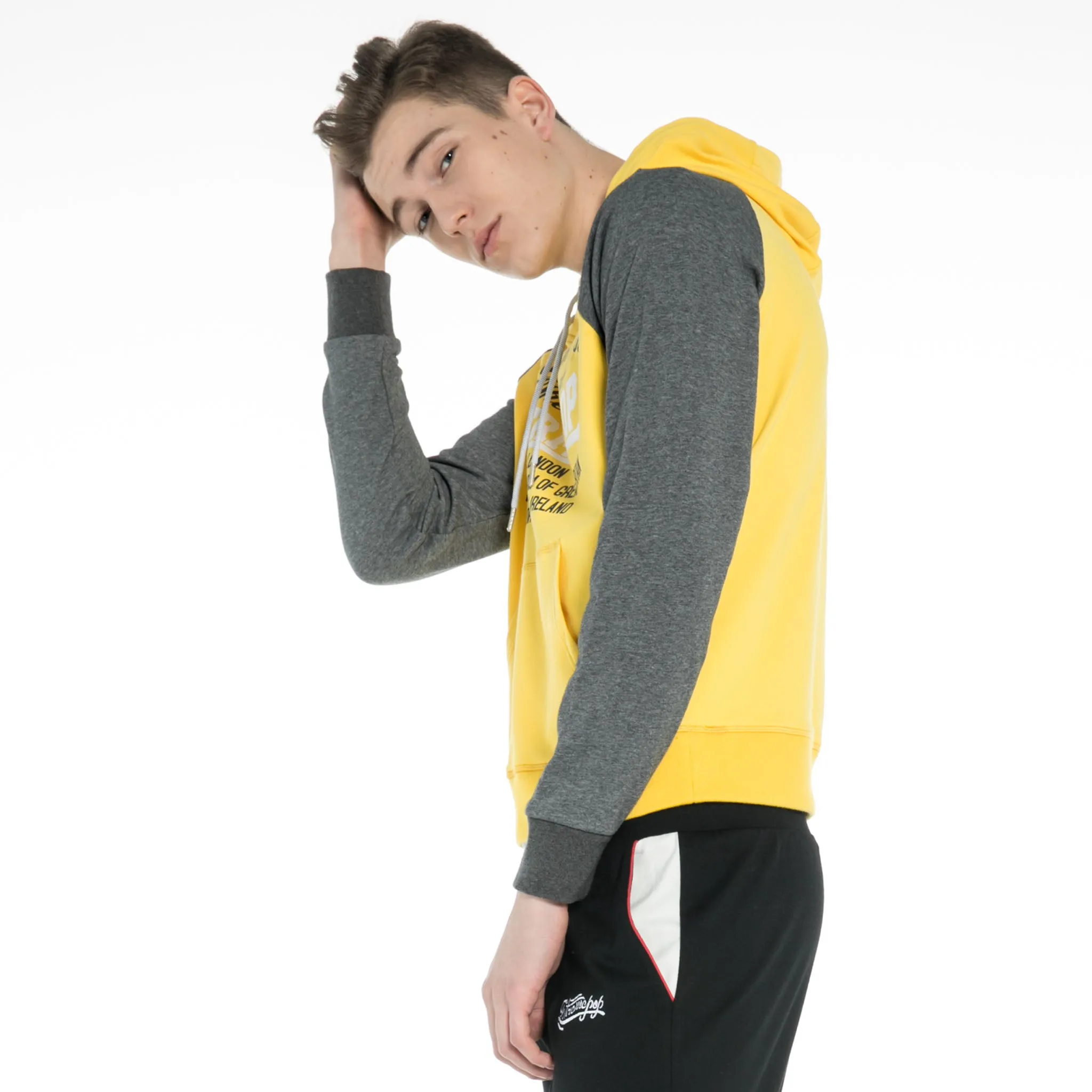 Raglan-Sleeve  Hoodie  Sweatshirt