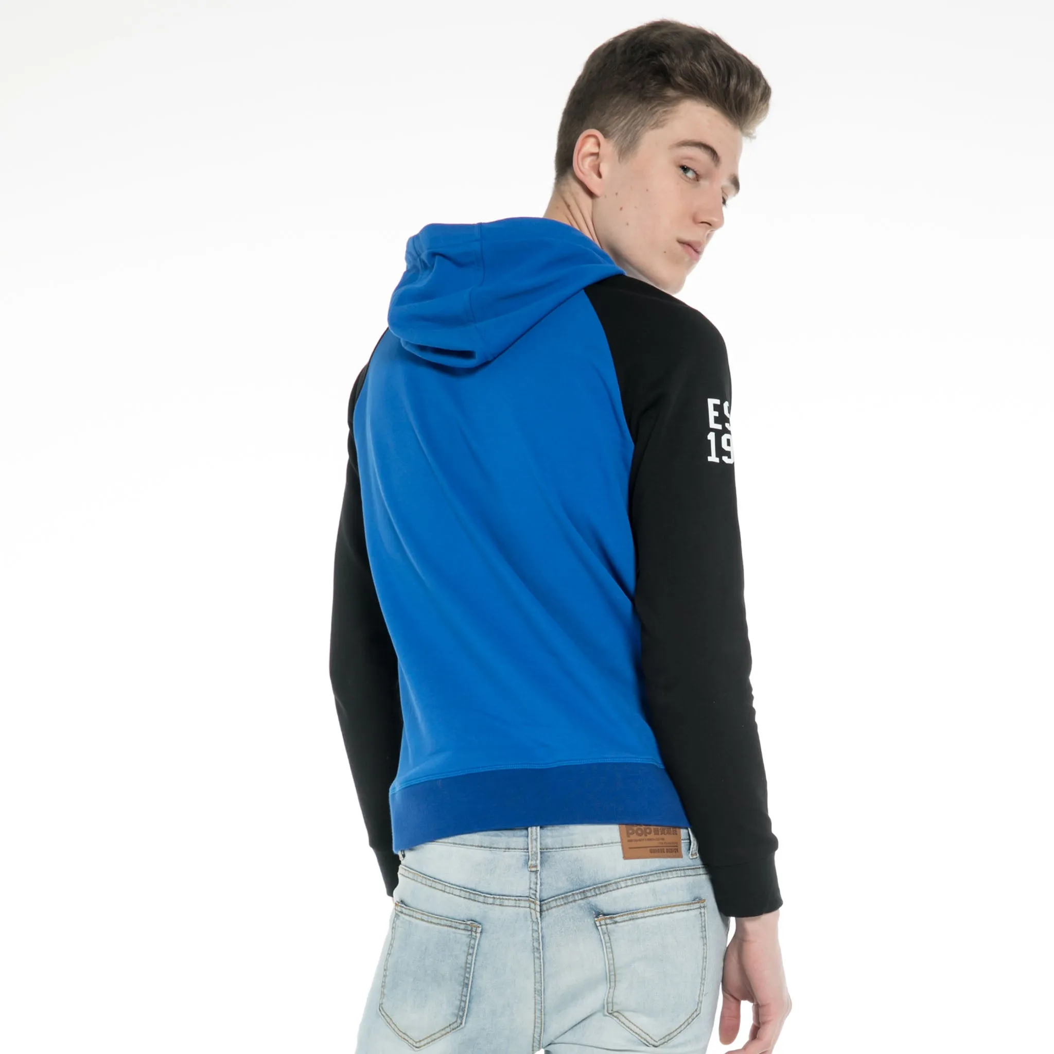 Raglan-Sleeve  Hoodie  Sweatshirt