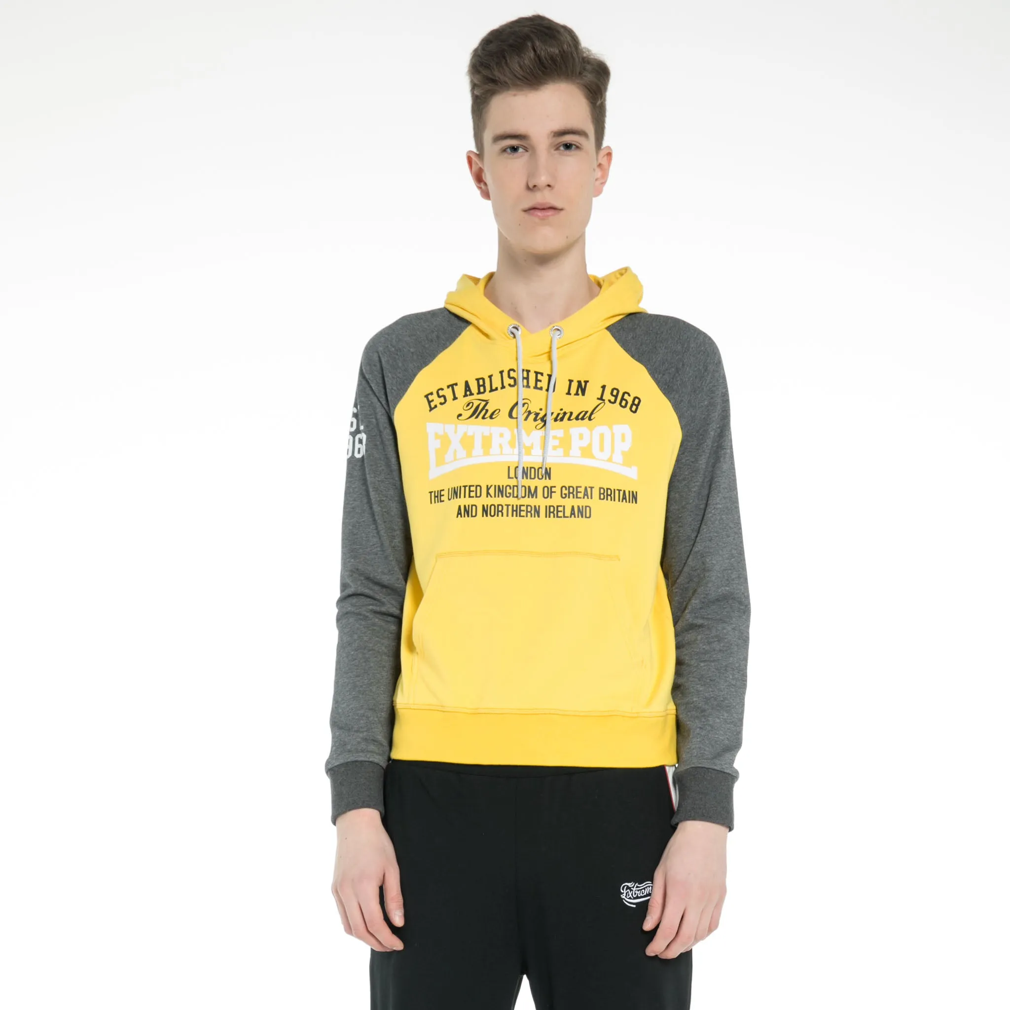 Raglan-Sleeve  Hoodie  Sweatshirt