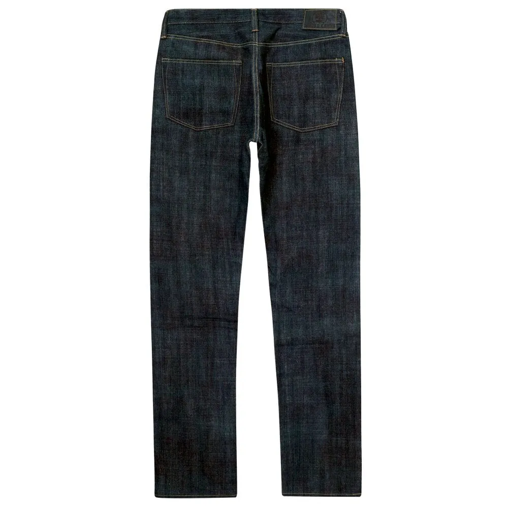 Raw SugarCane Fiber Blend Denim with Green Tint Slim Edo Ai 55th Anniversary Jeans CANE11072