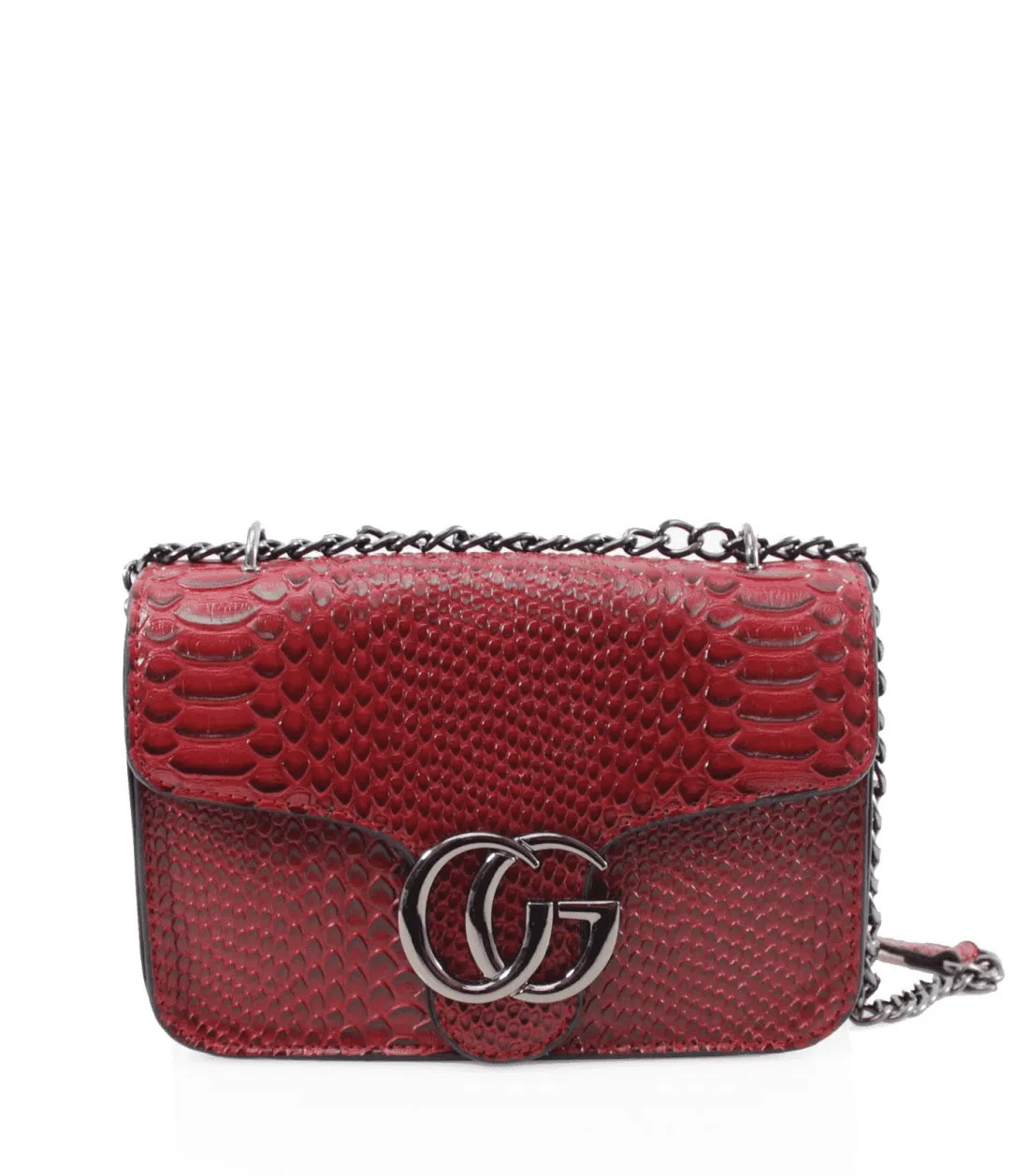 Red Snake Shoulder Bag