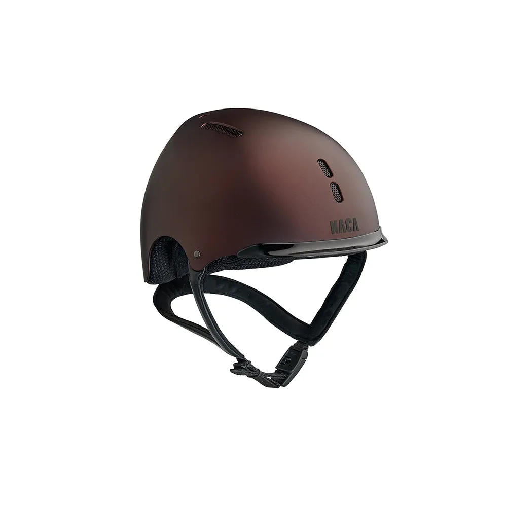 Riding Helmet Gravity S Matt with Large Glow Visor by Naca