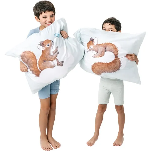 Rookie Humans 2-Pack Squirrel Pillowcase Set