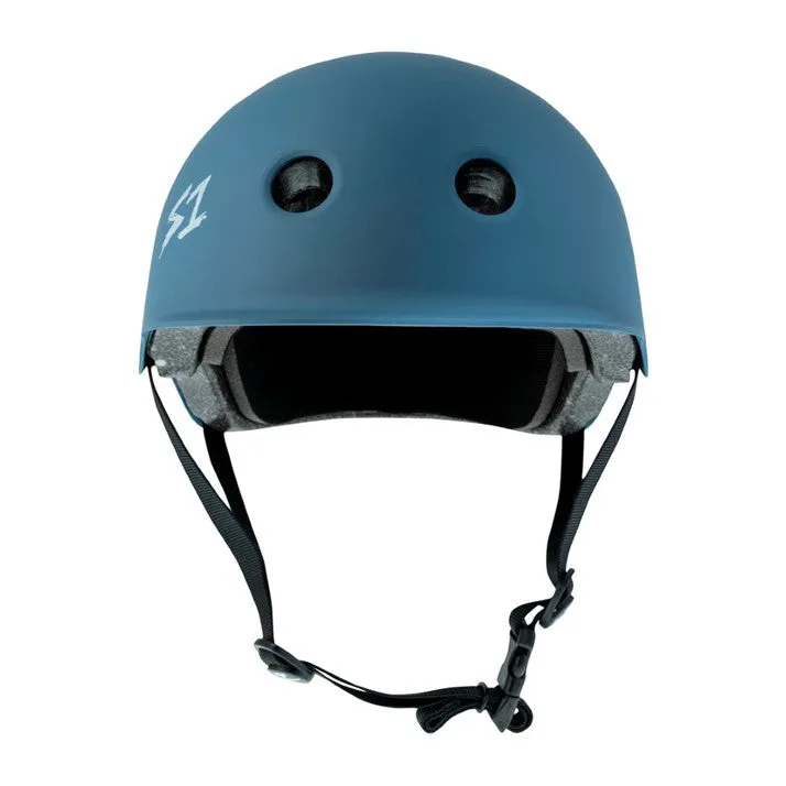 S1 Lifer Ocean Grey Matte Brim Helmet - Certified