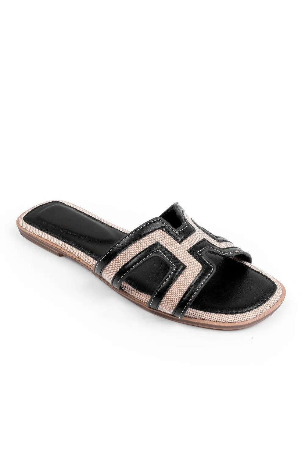 Sandals | 'Maldives' Wide Fit Cut Out Strap Flat Sandals | Where's That From