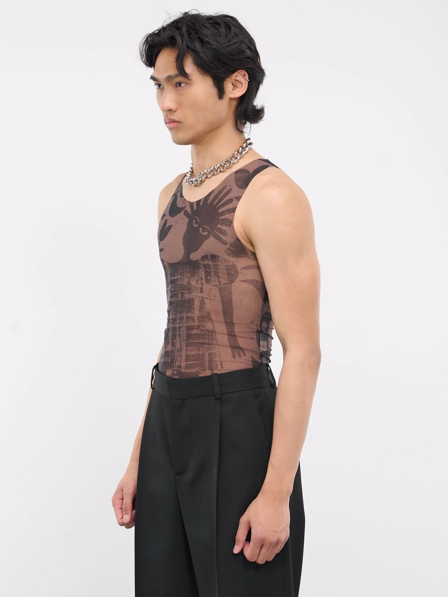 Secondskin Sleeveless Tank Top (241-M3032-J016-LADY-BROWN)