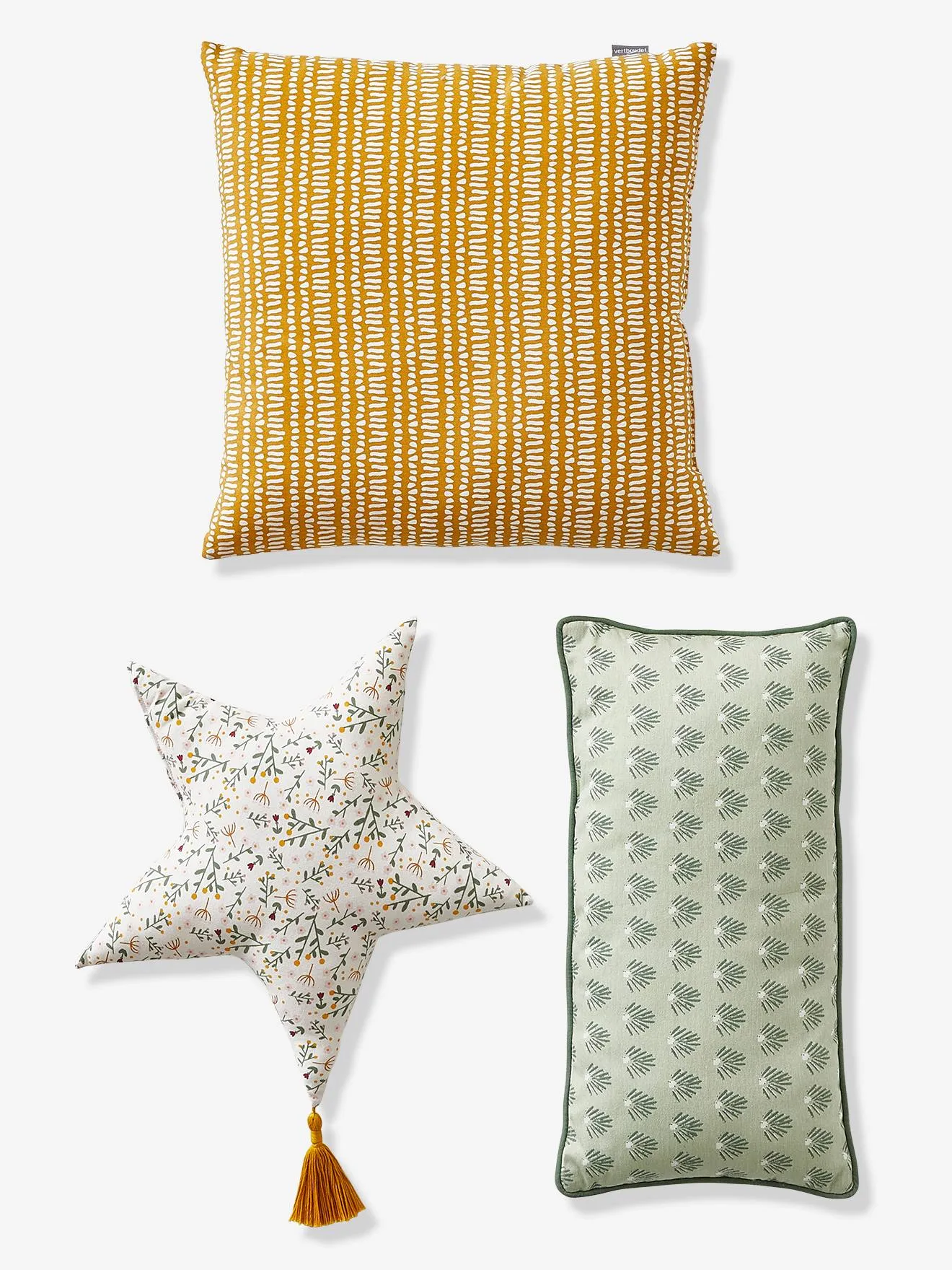 Set of 3 assorted cushions - multi