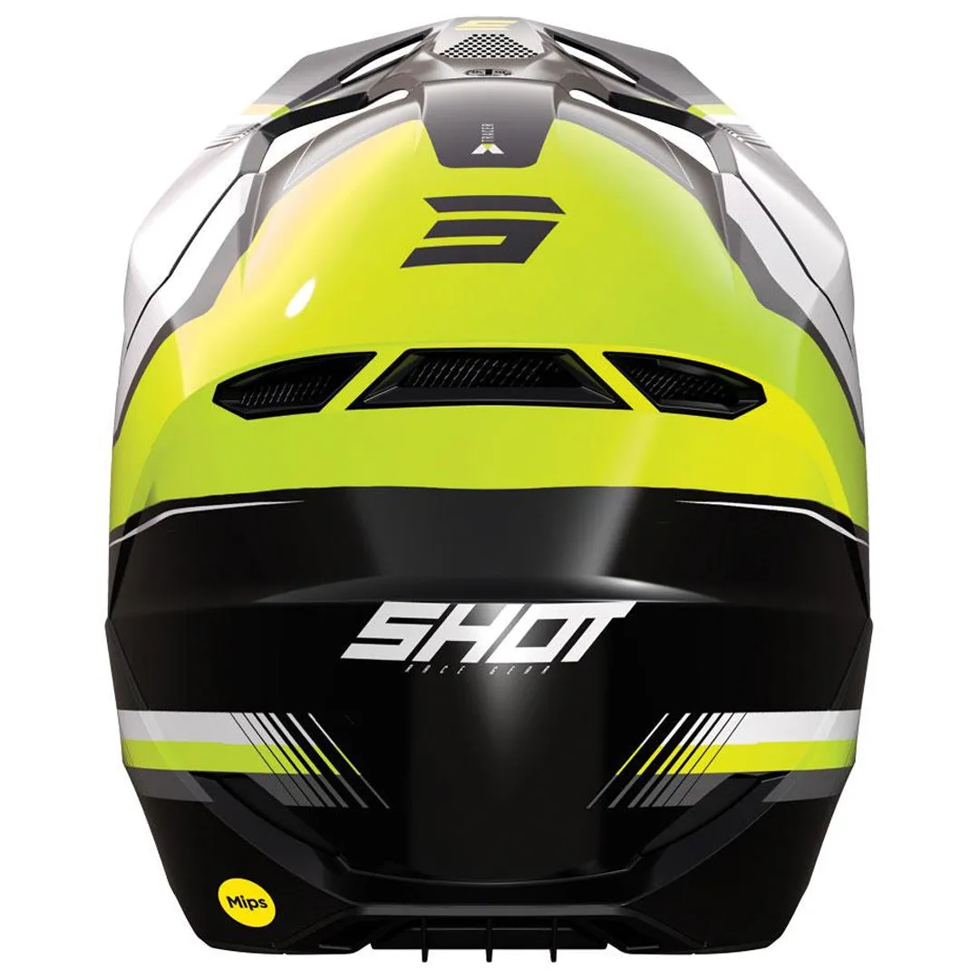 Shot - 2023 Race MIPS Tracer Black/White/Yellow Helmet