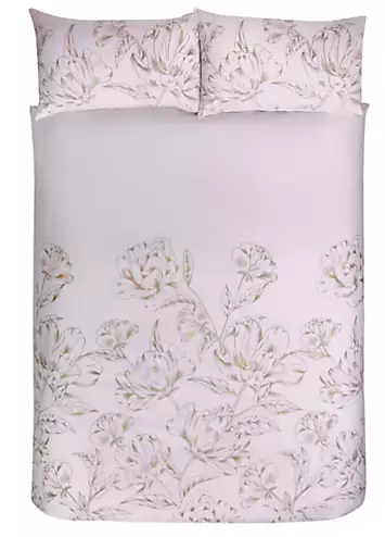 Sleepdown Metallic Floral Duvet Cover Set | Kaleidoscope