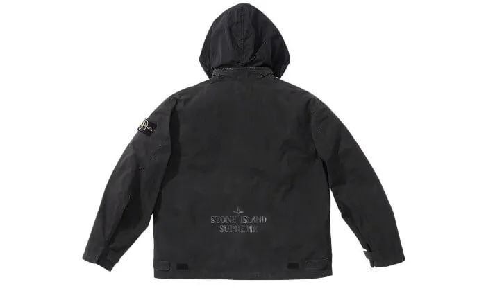 Stone Island Cotton Cordura Shell Jacket Black