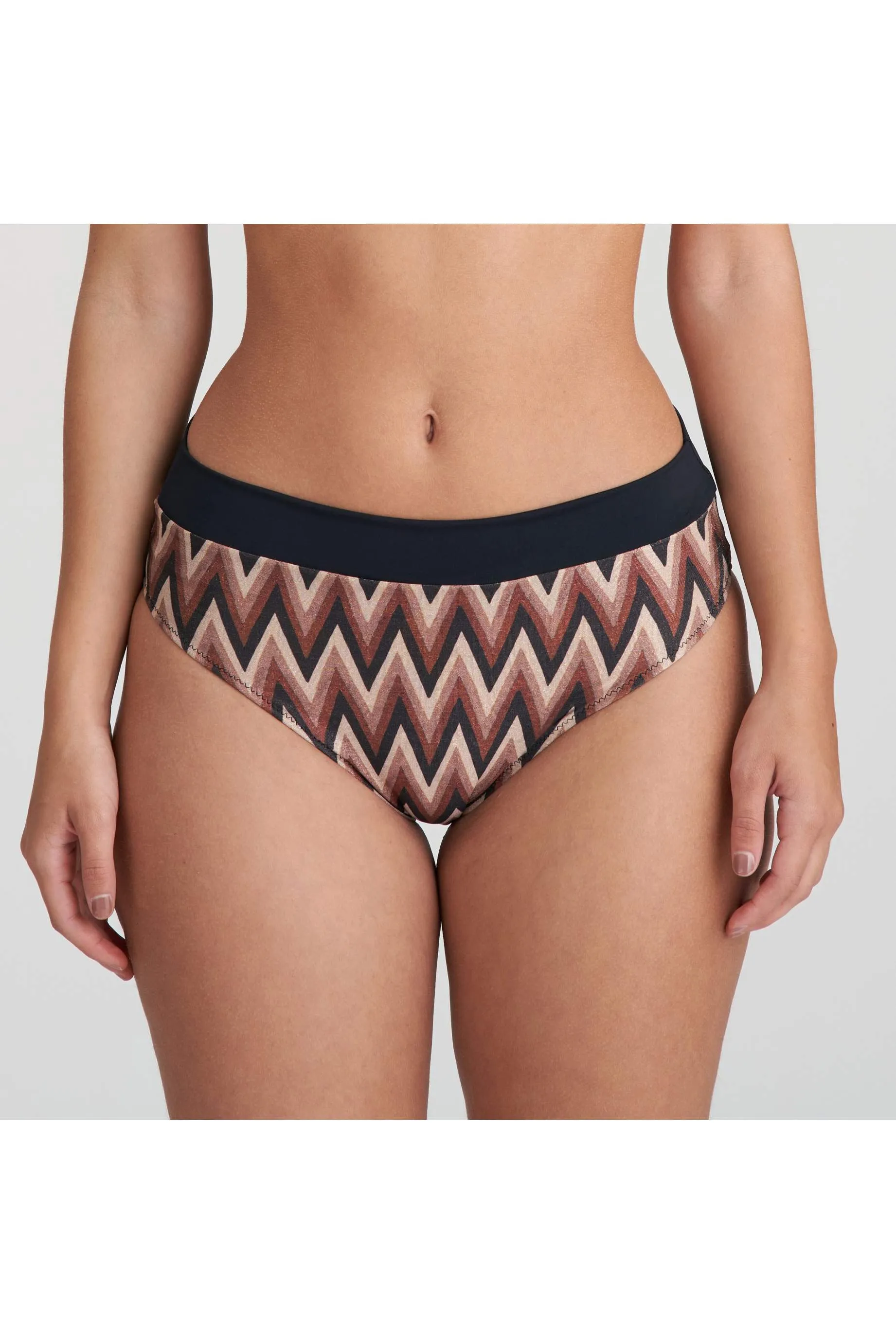 Striped high bikini brief- Unas1 with Discounts- Bikini Striped-      Hannover