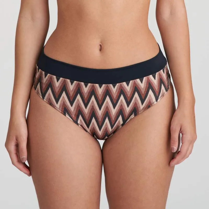 Striped high bikini brief- Unas1 with Discounts- Bikini Striped-      Hannover