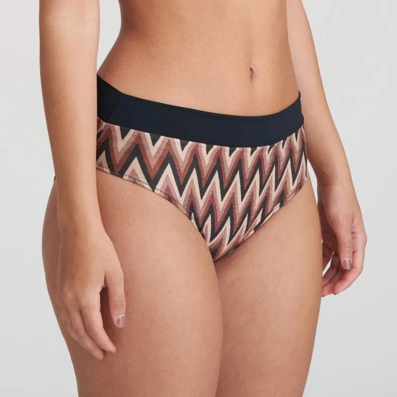 Striped high bikini brief- Unas1 with Discounts- Bikini Striped-      Hannover