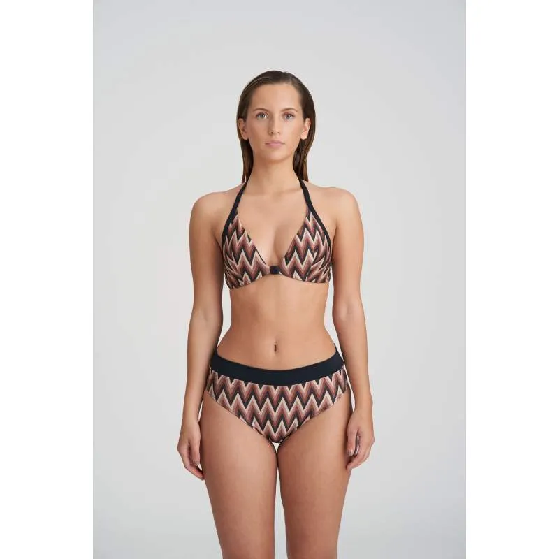 Striped high bikini brief- Unas1 with Discounts- Bikini Striped-      Hannover