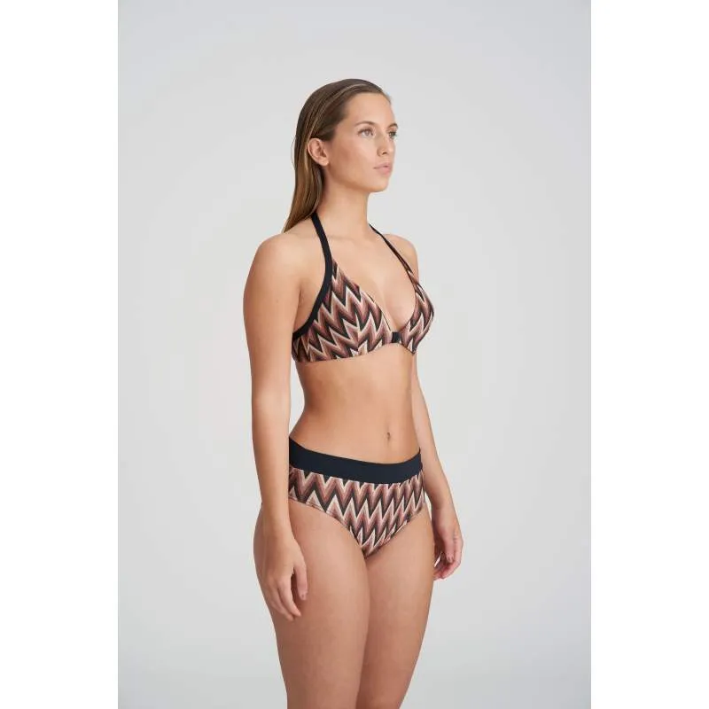 Striped high bikini brief- Unas1 with Discounts- Bikini Striped-      Hannover