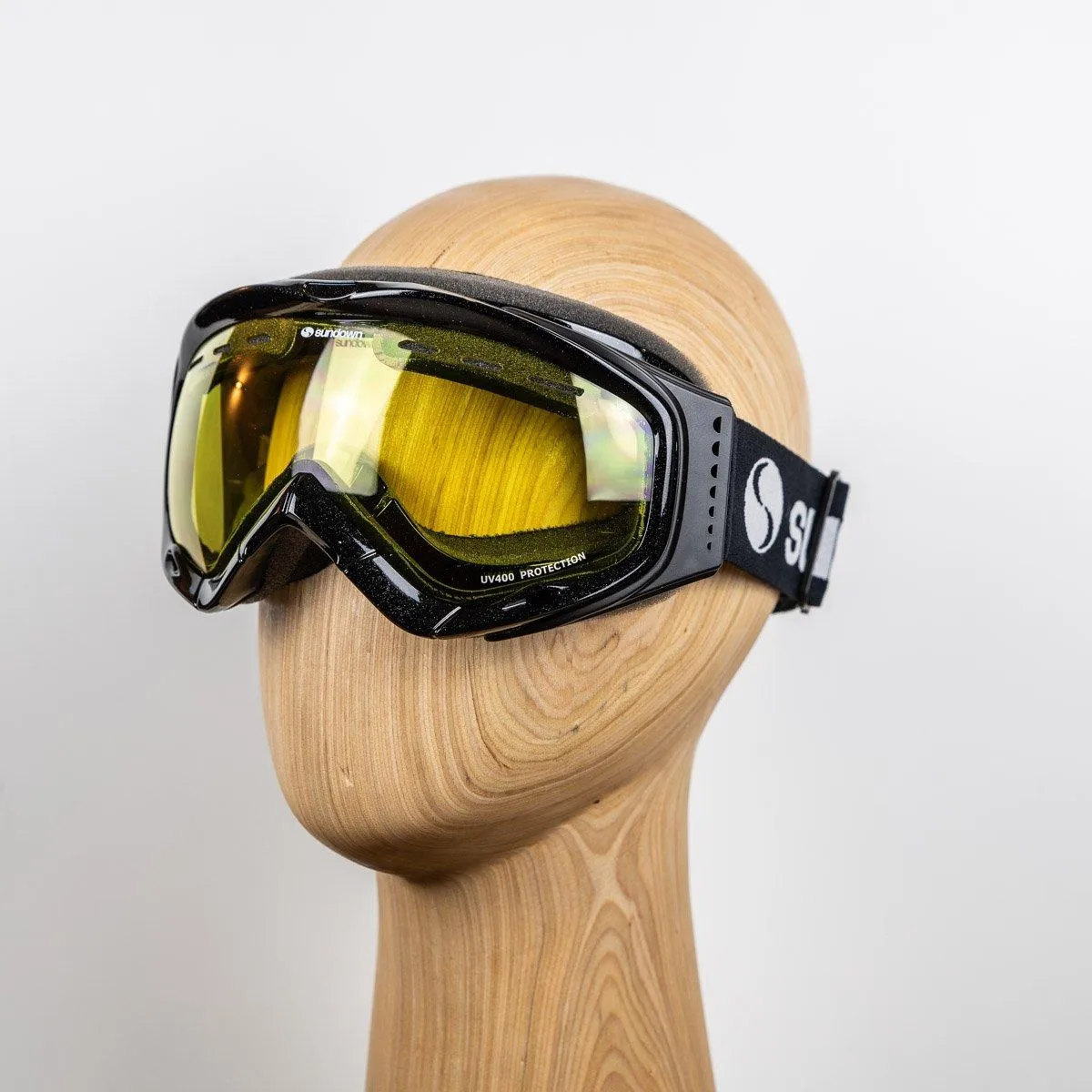 Sundown OTG Ski Goggle Black Frame/Yellow Lens | Ski Goggles UK