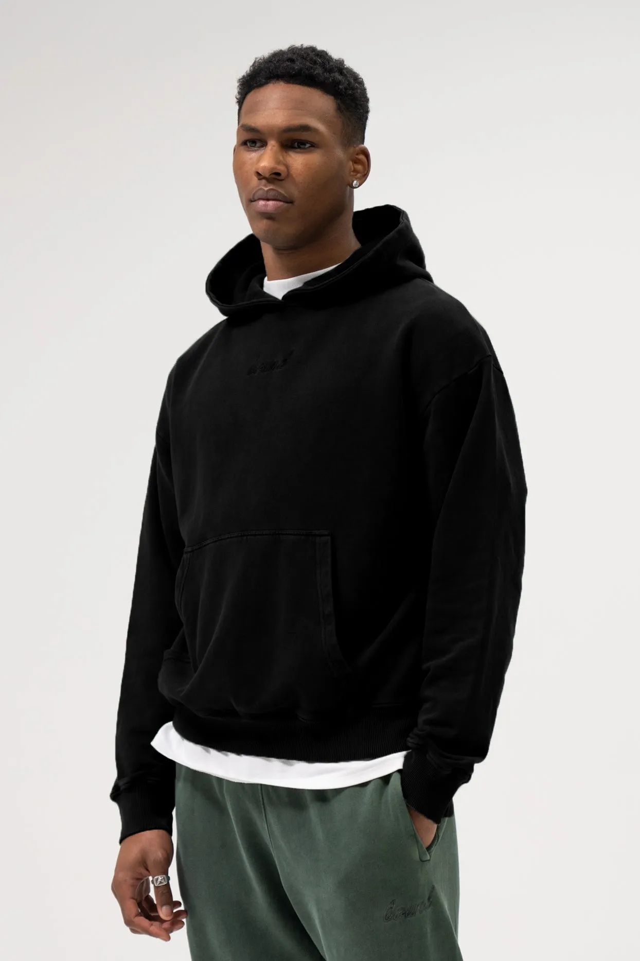 SUSTAIN BLACK HOODIE