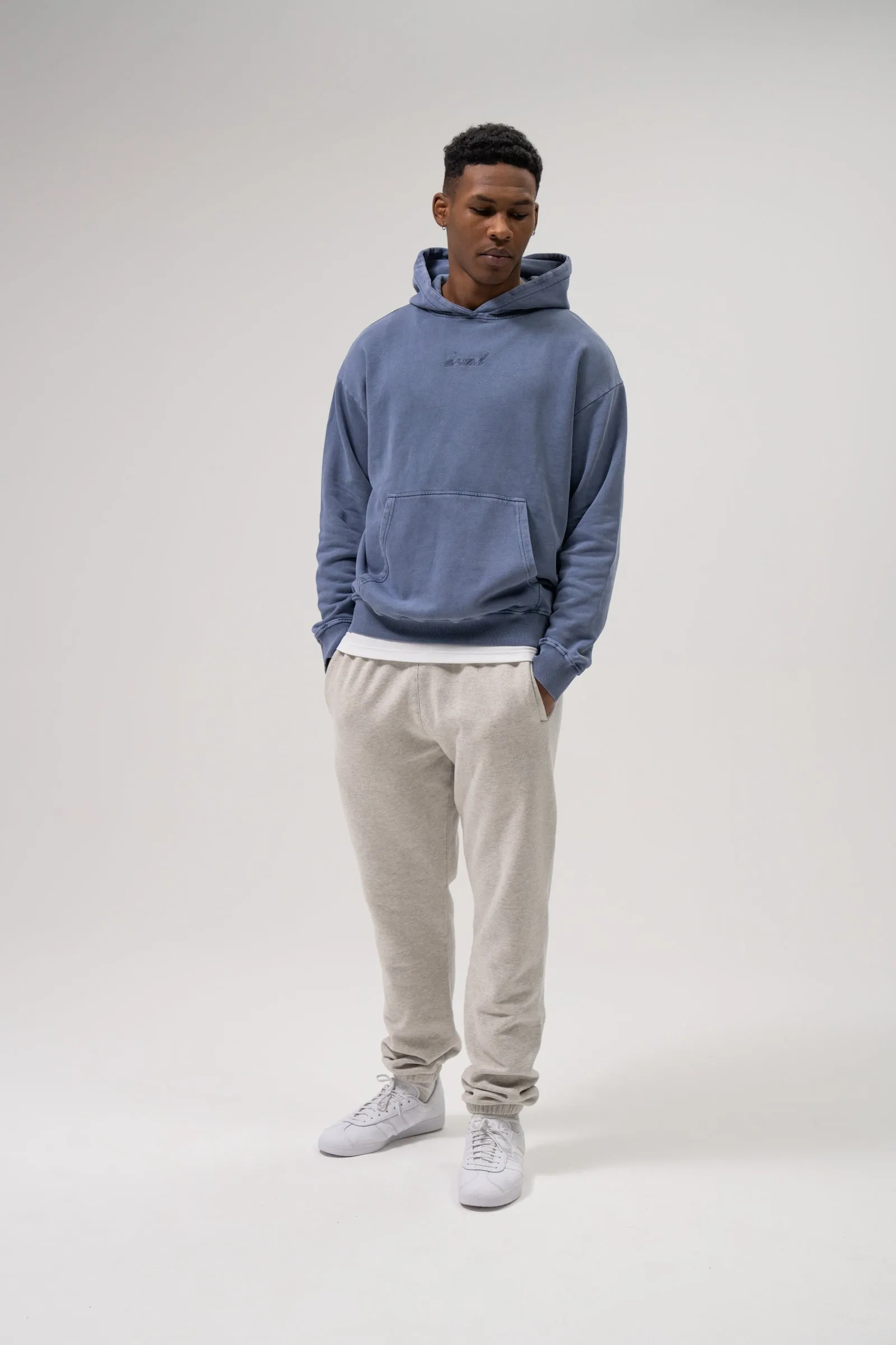 SUSTAIN WASHED BLUE HOODIE