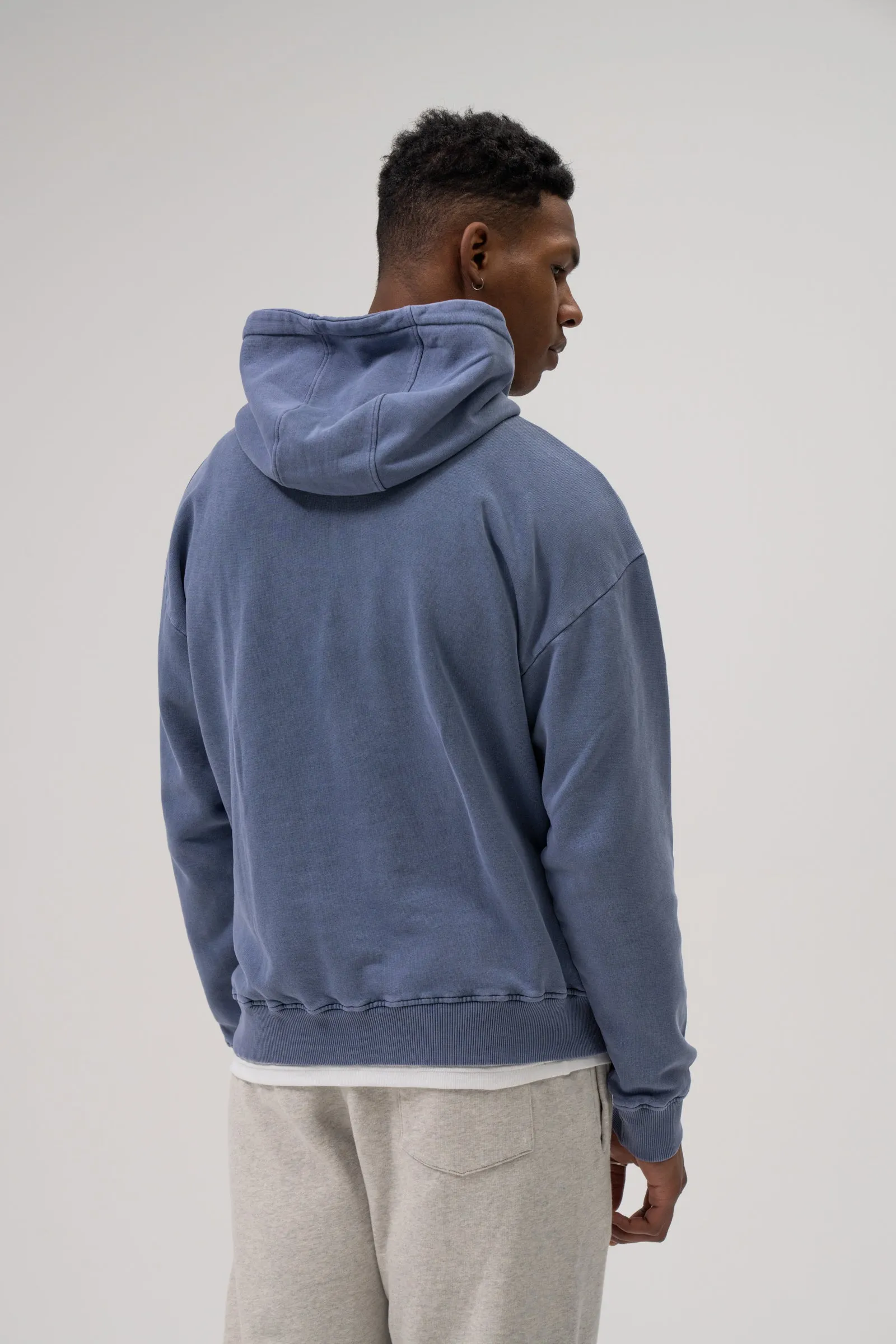 SUSTAIN WASHED BLUE HOODIE