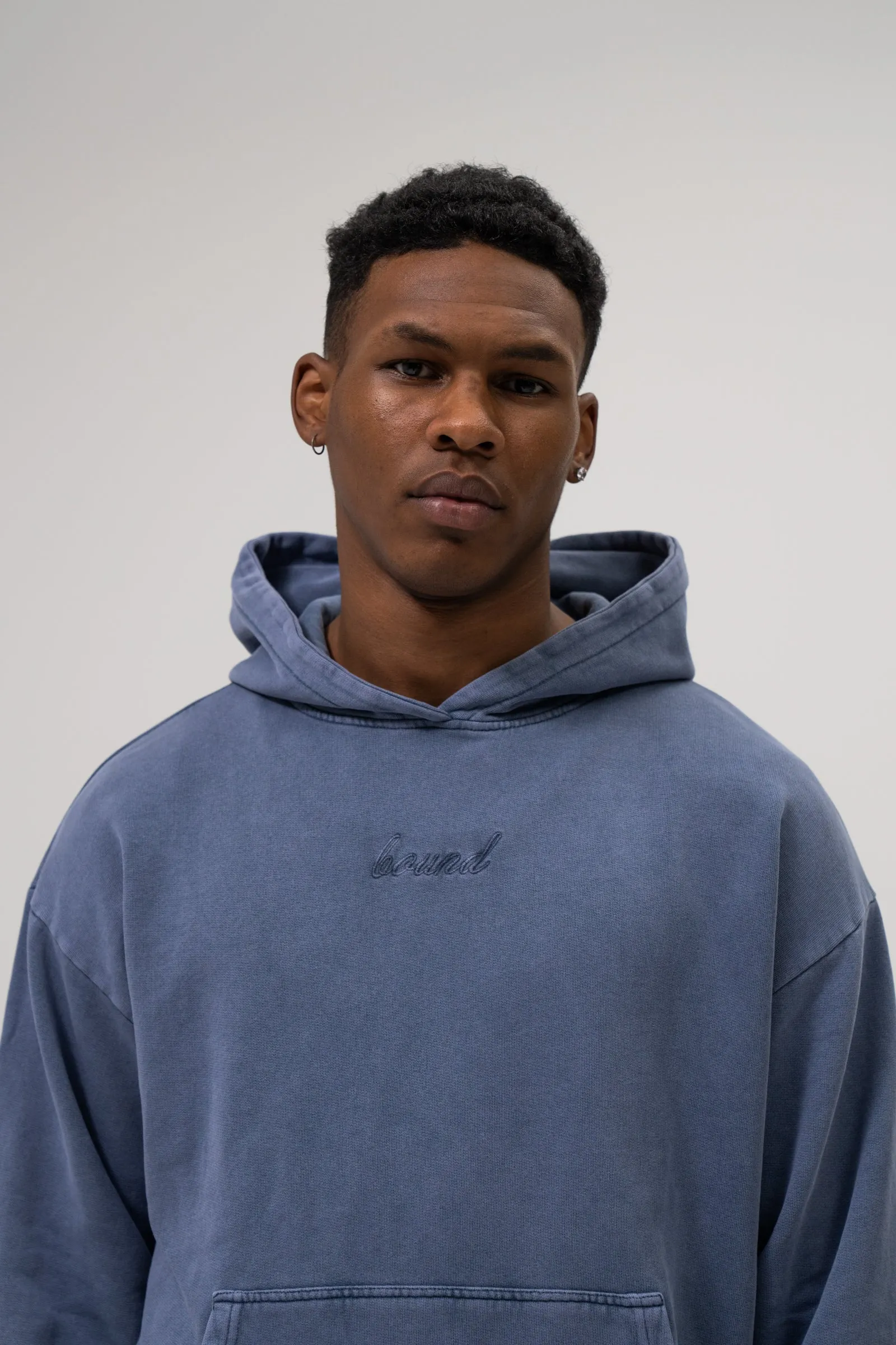 SUSTAIN WASHED BLUE HOODIE